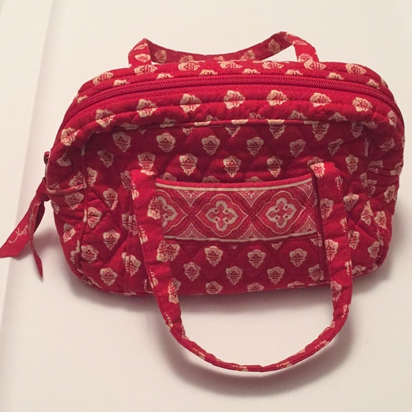 Vera Bradley Handbags - Vera Bradley small red Travel bag and wallet set